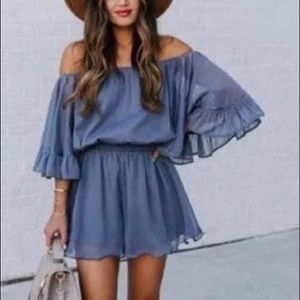 Endless Rose Off Shoulder Romper